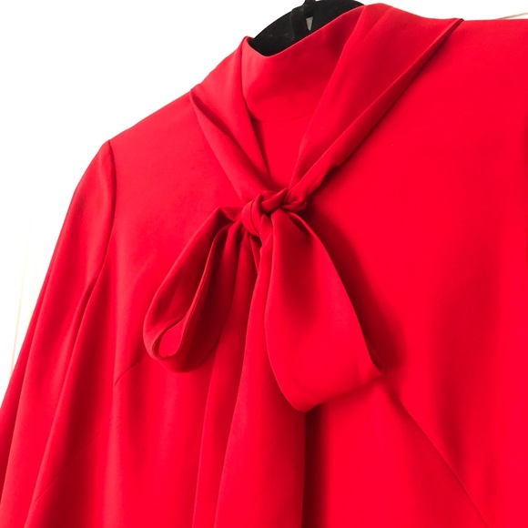 Karen Millen vibrant Red ruffle skirt dress - Picture 5 of 7